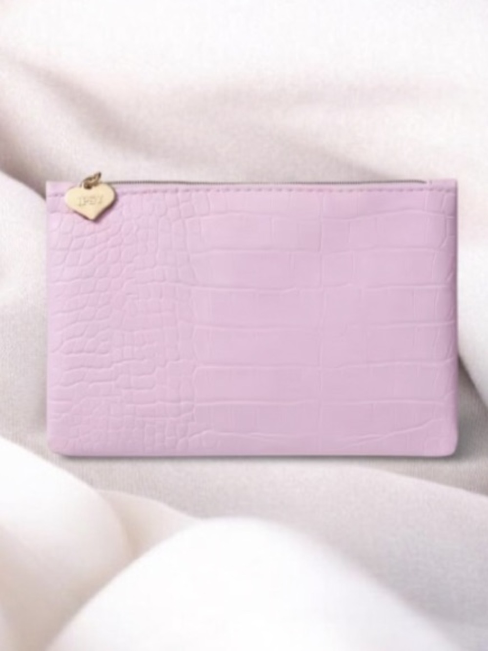 Ipsy ‘Self Love’ Light Pink Embossed Cosmetic Glam Bag